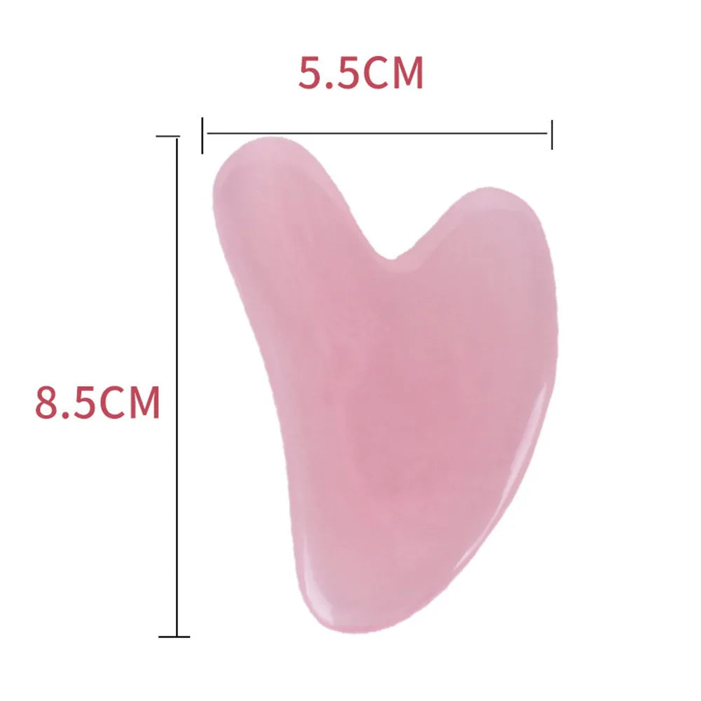 Pink Jade Roller & Rose Quartz Gua Sha Set